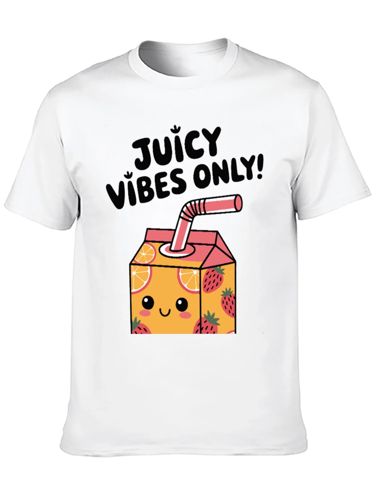 Juicy Vibes Only T-Shirt - Cartoon Fruit Juice Box Design product image 9