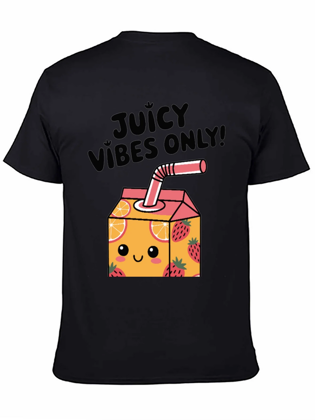 Juicy Vibes Only T-Shirt - Cartoon Fruit Juice Box Design product image 4