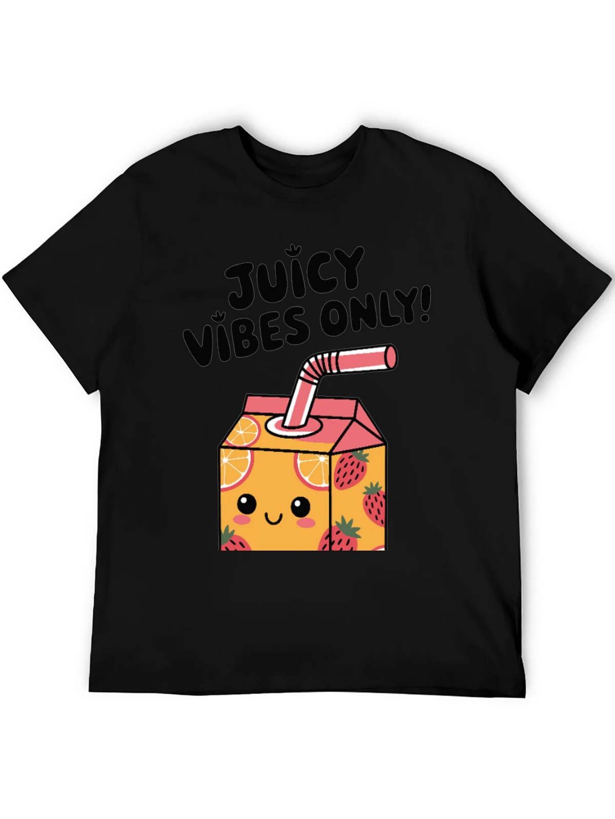 Juicy Vibes Only T-Shirt - Cartoon Fruit Juice Box Design product image 5