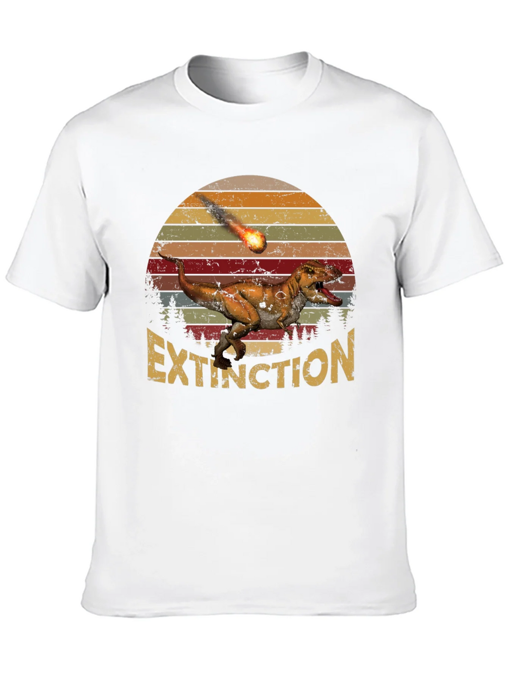 Extinction Dinosaur Graphic T-Shirt product image 9