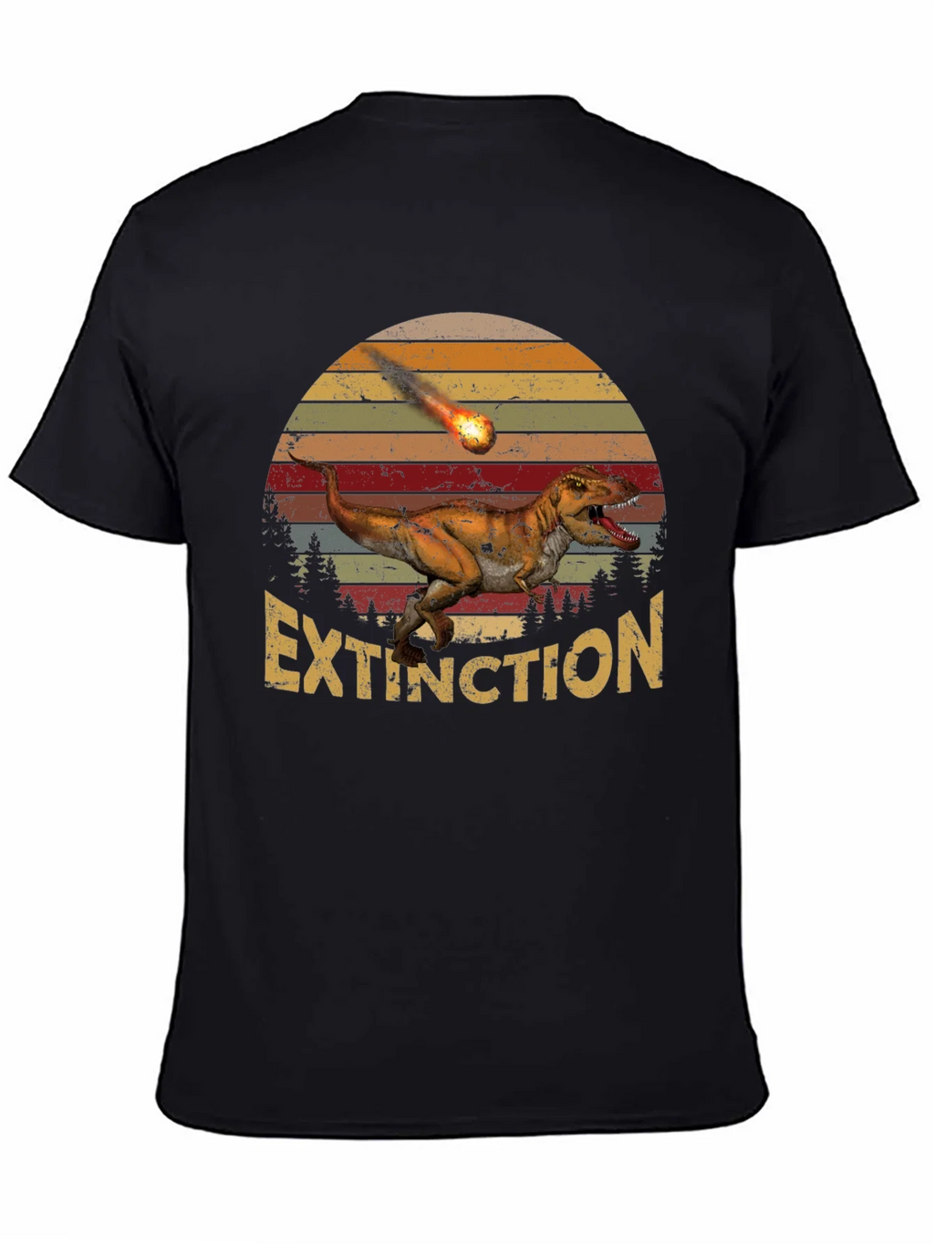 Extinction Dinosaur Graphic T-Shirt product image 4