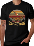 Extinction Dinosaur Graphic T-Shirt product image 1
