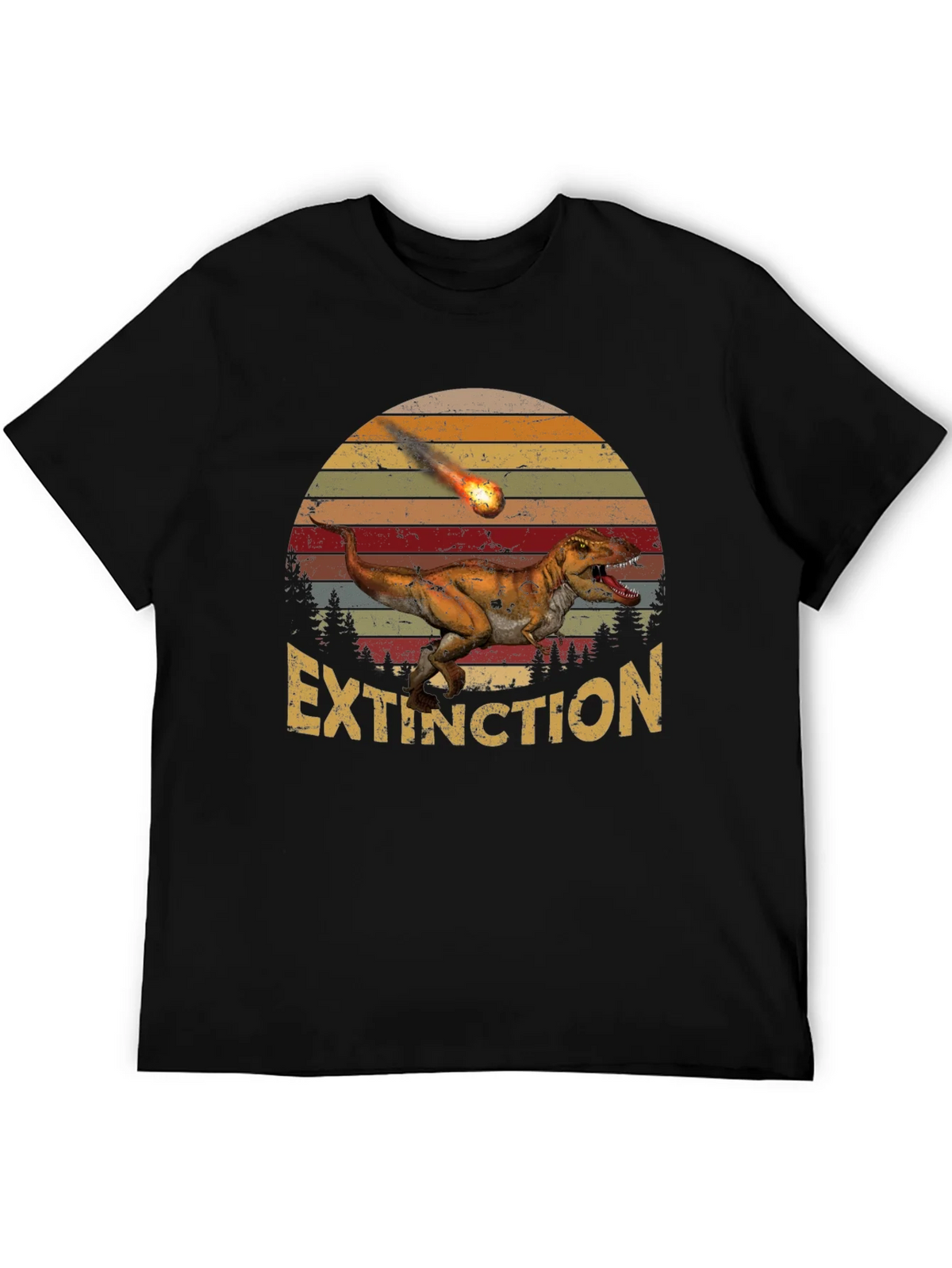 Extinction Dinosaur Graphic T-Shirt product image 5