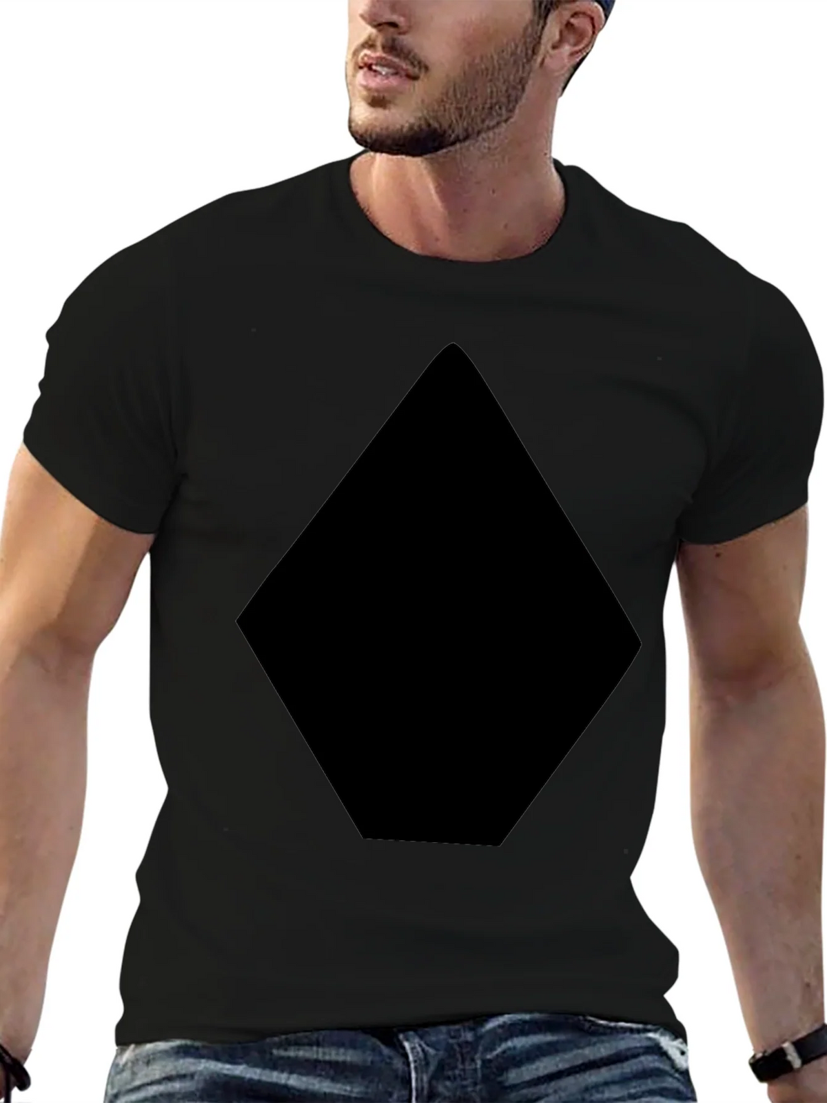 Mens Black Diamond Graphic T-Shirt product image 6