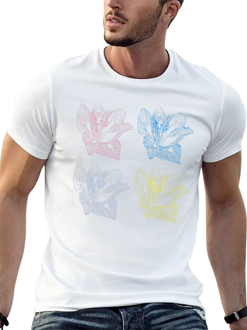 Floral Pop Art T-Shirt - Stylish Graphic Tee product image 12
