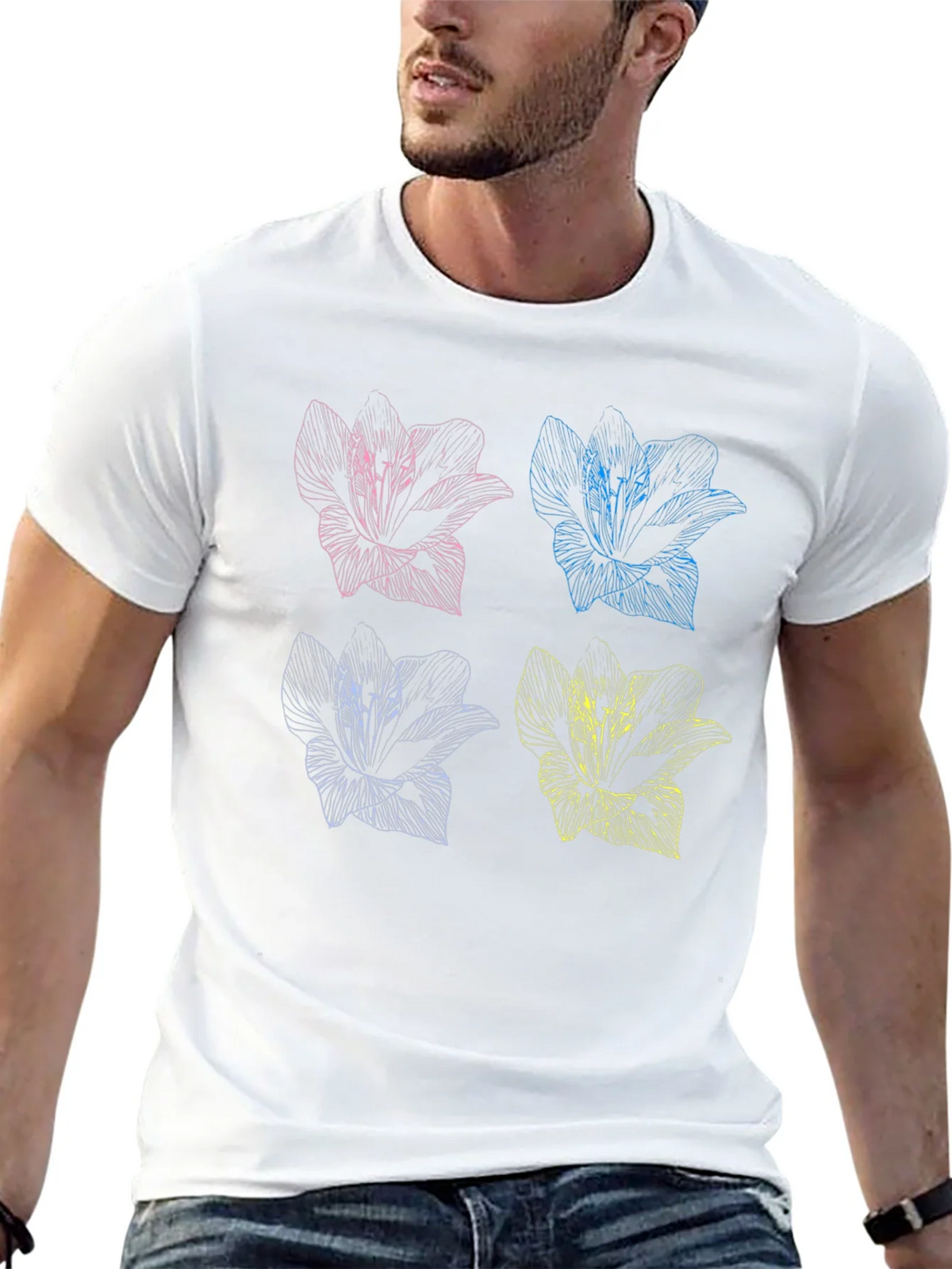 Floral Pop Art T-Shirt - Stylish Graphic Tee product image 12
