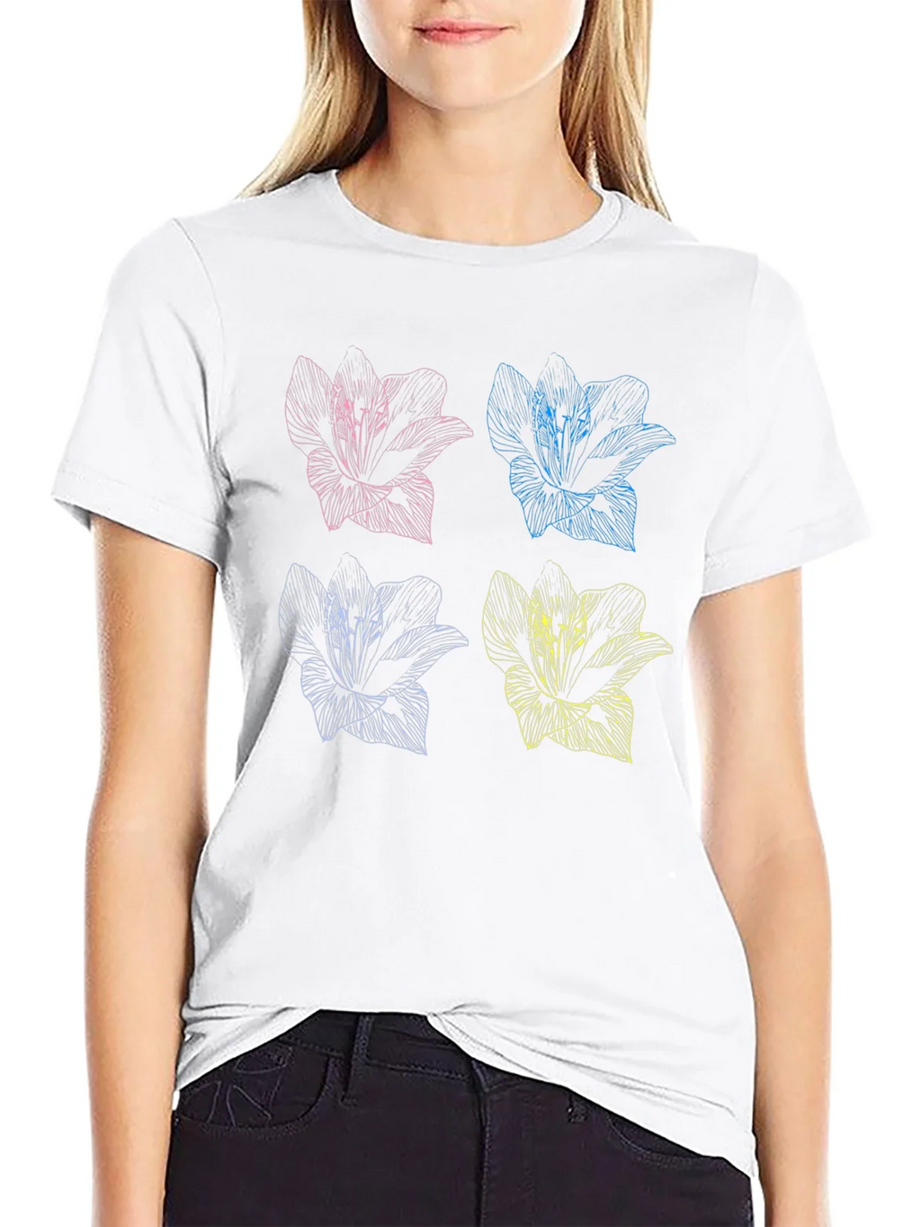 Floral Pop Art T-Shirt - Stylish Graphic Tee product image 8