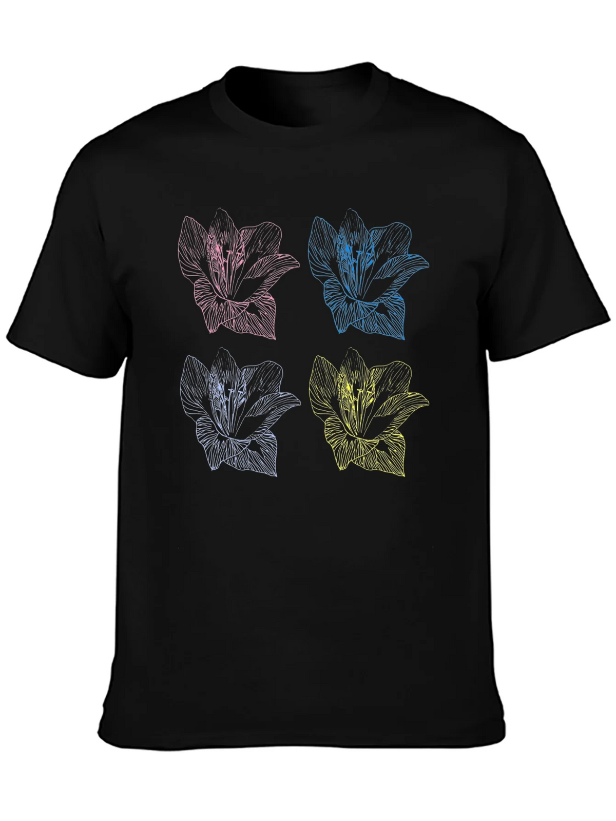 Floral Pop Art T-Shirt - Stylish Graphic Tee product image 3