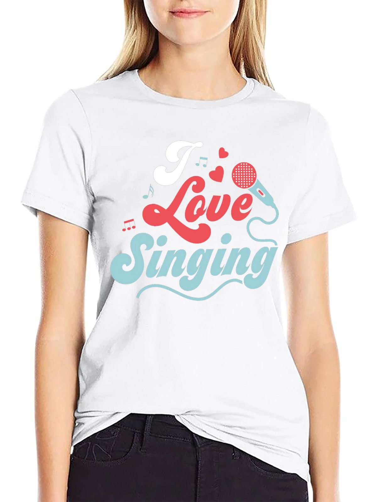 I Love Singing Graphic T-Shirt product image 8
