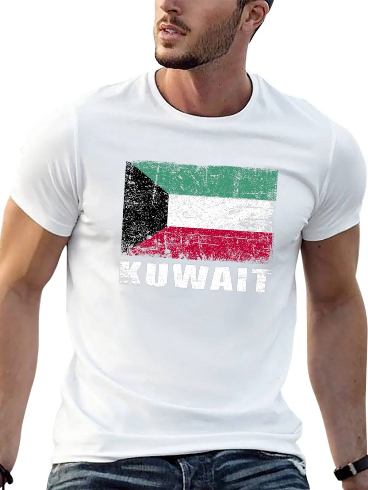 Kuwait Flag T-Shirt - Distressed Look product image 10