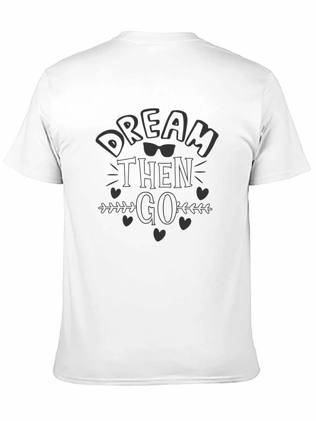 Dream Then Go Black Graphic Tee product image 10