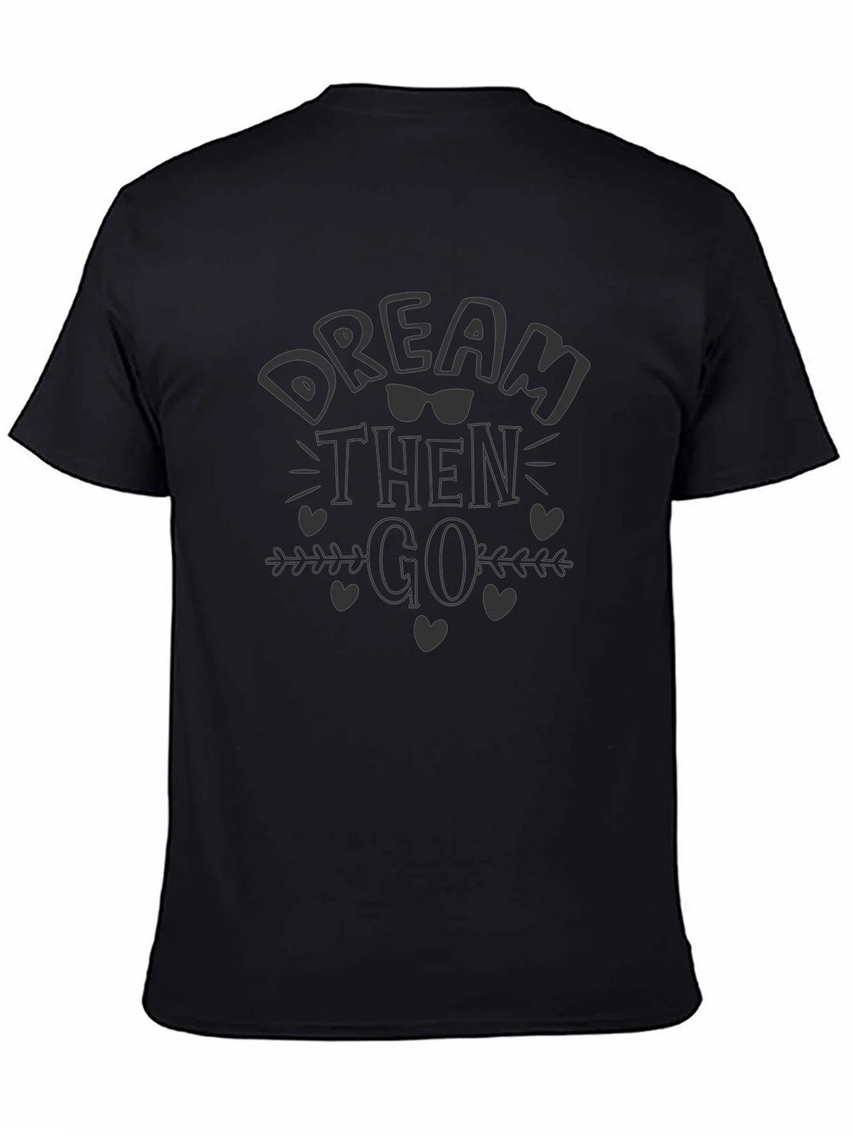 Dream Then Go Black Graphic Tee product image 4
