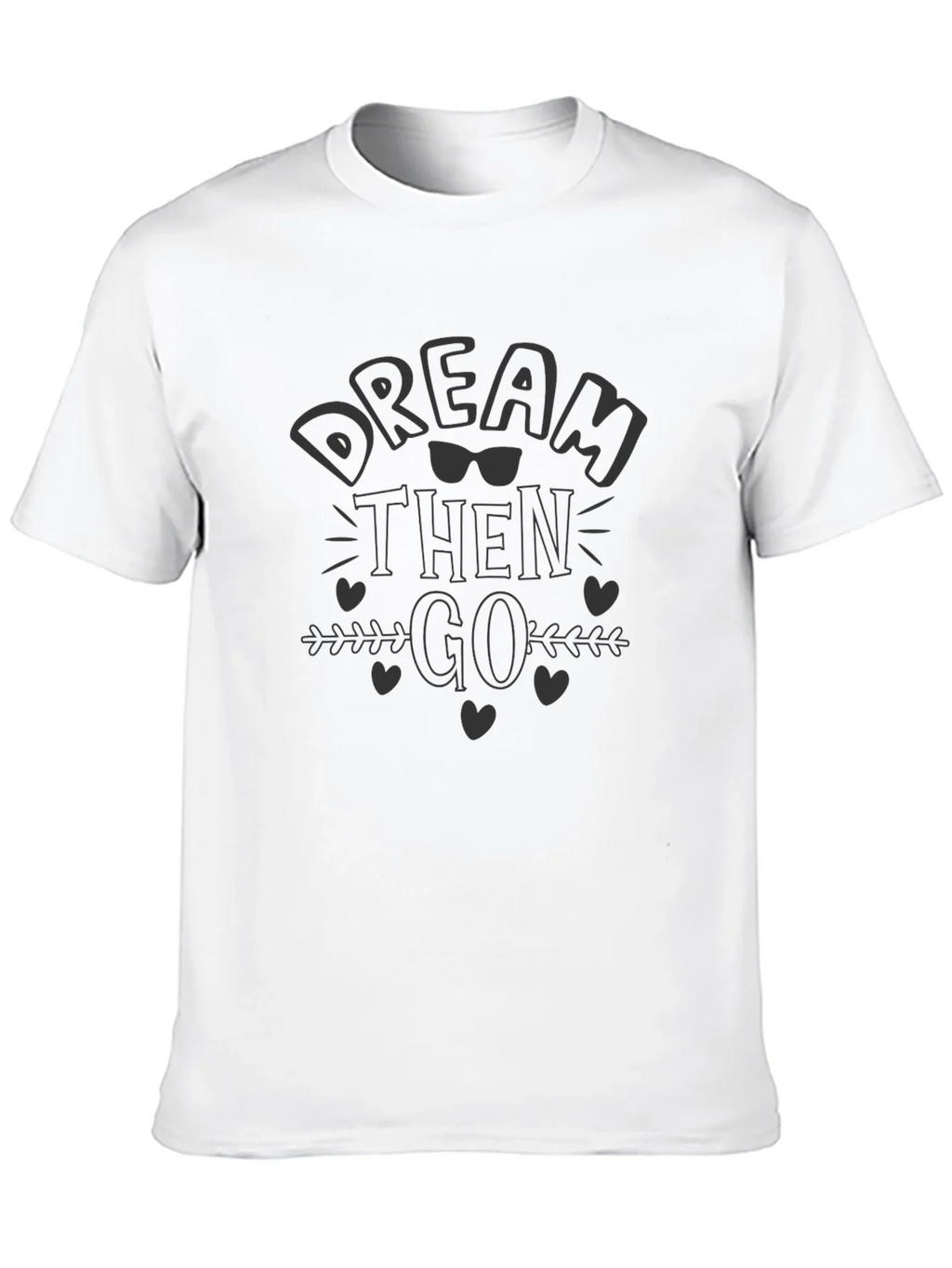 Dream Then Go Black Graphic Tee product image 9