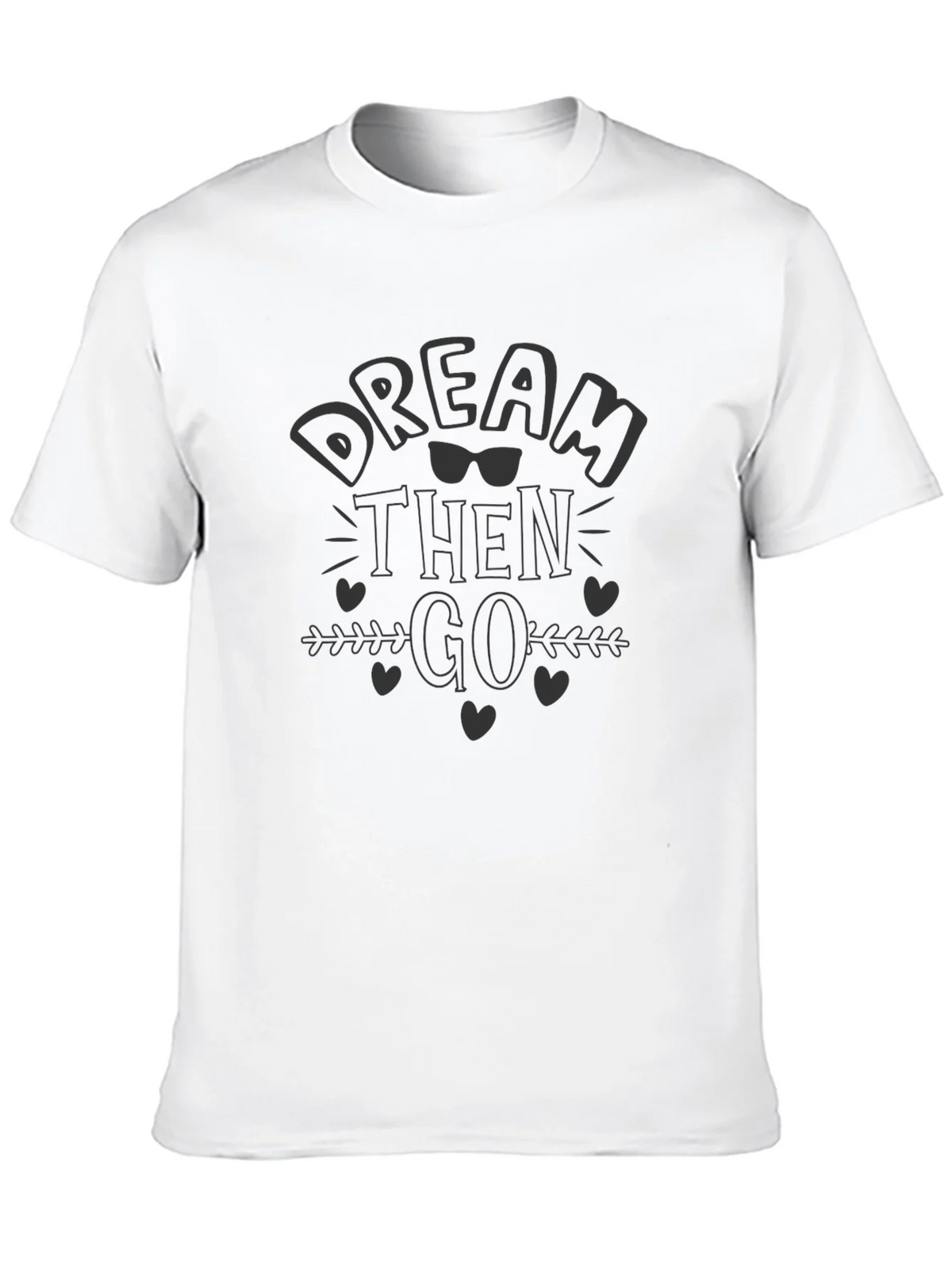 Dream Then Go Black Graphic Tee product image 9