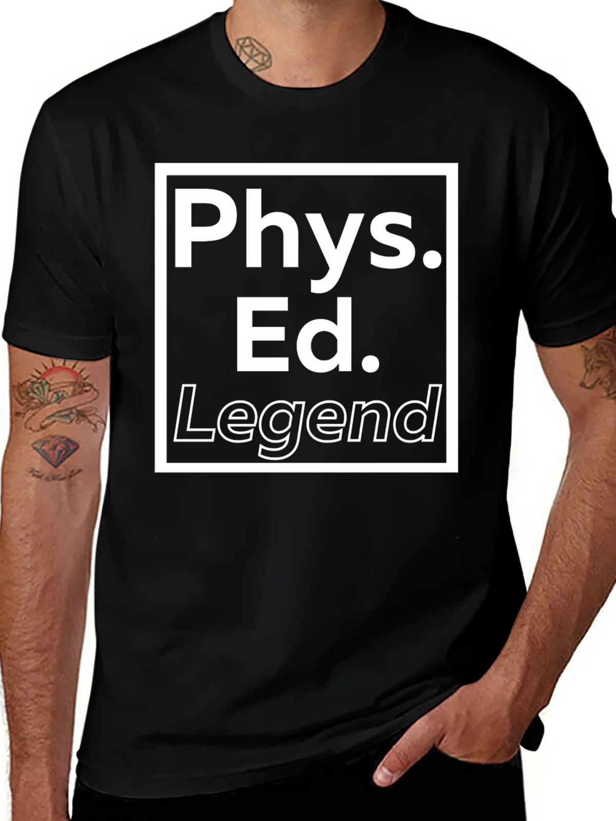 Phys Ed Legend Black T-Shirt product image 1