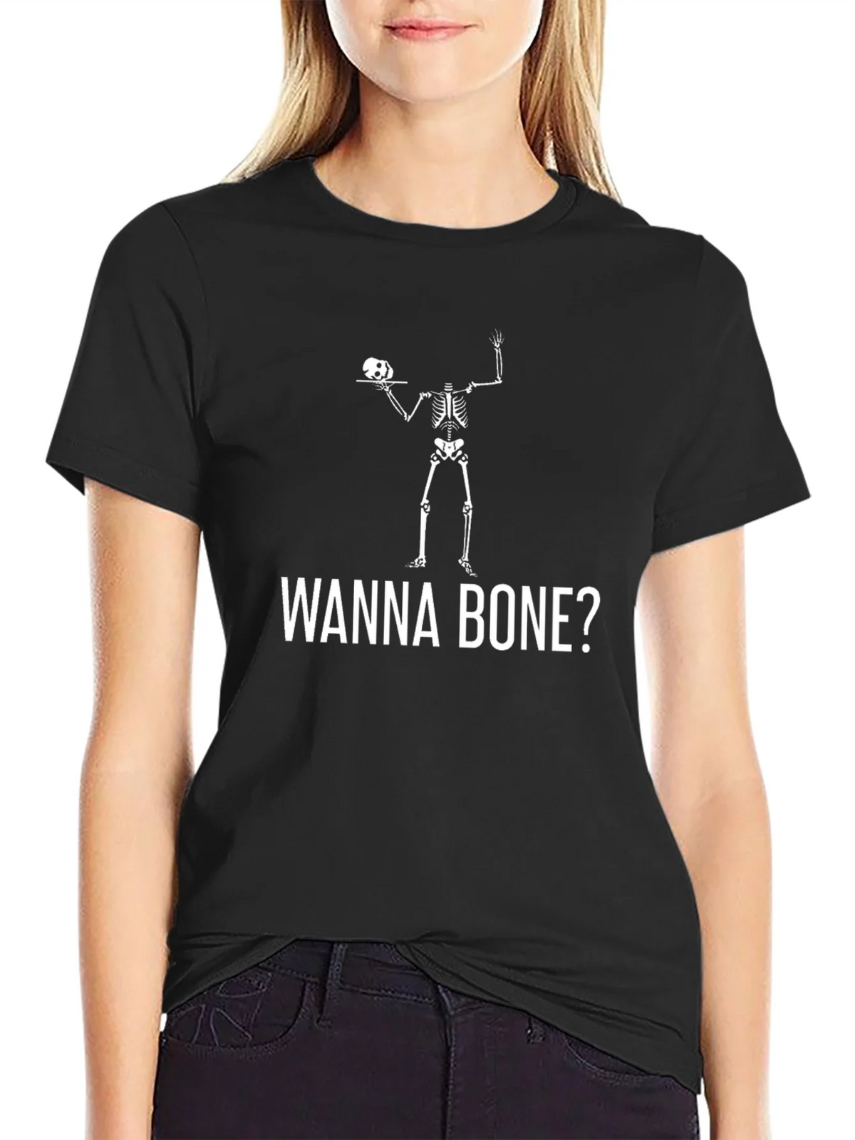 Wanna Bone? Skeleton Graphic Tee product image 2