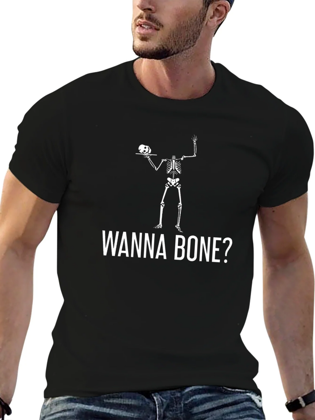 Wanna Bone? Skeleton Graphic Tee product image 6