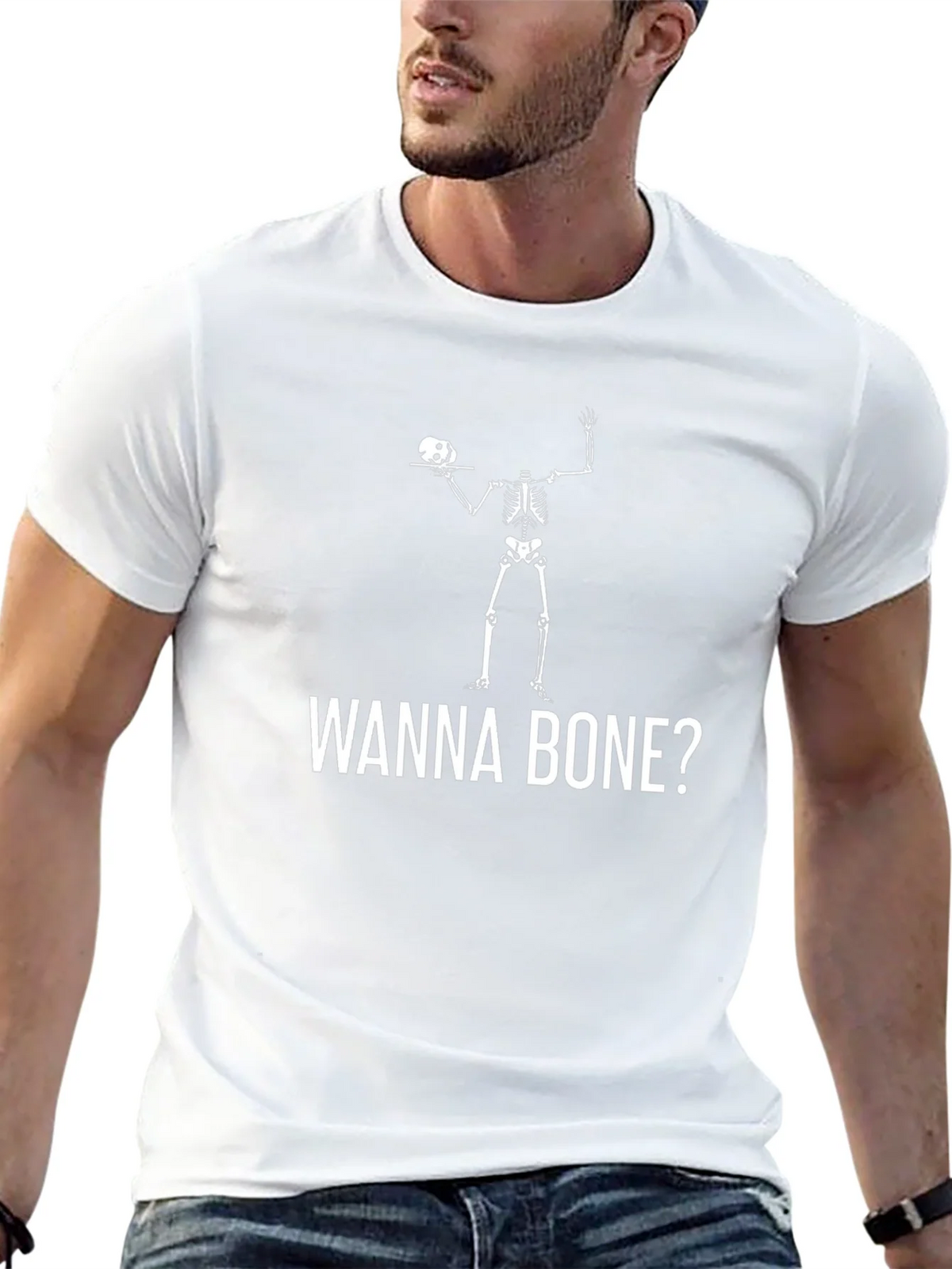 Wanna Bone? Skeleton Graphic Tee product image 12