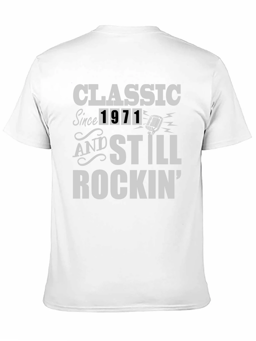 Classic Since 1971 Rockin Black T-Shirt product image 10