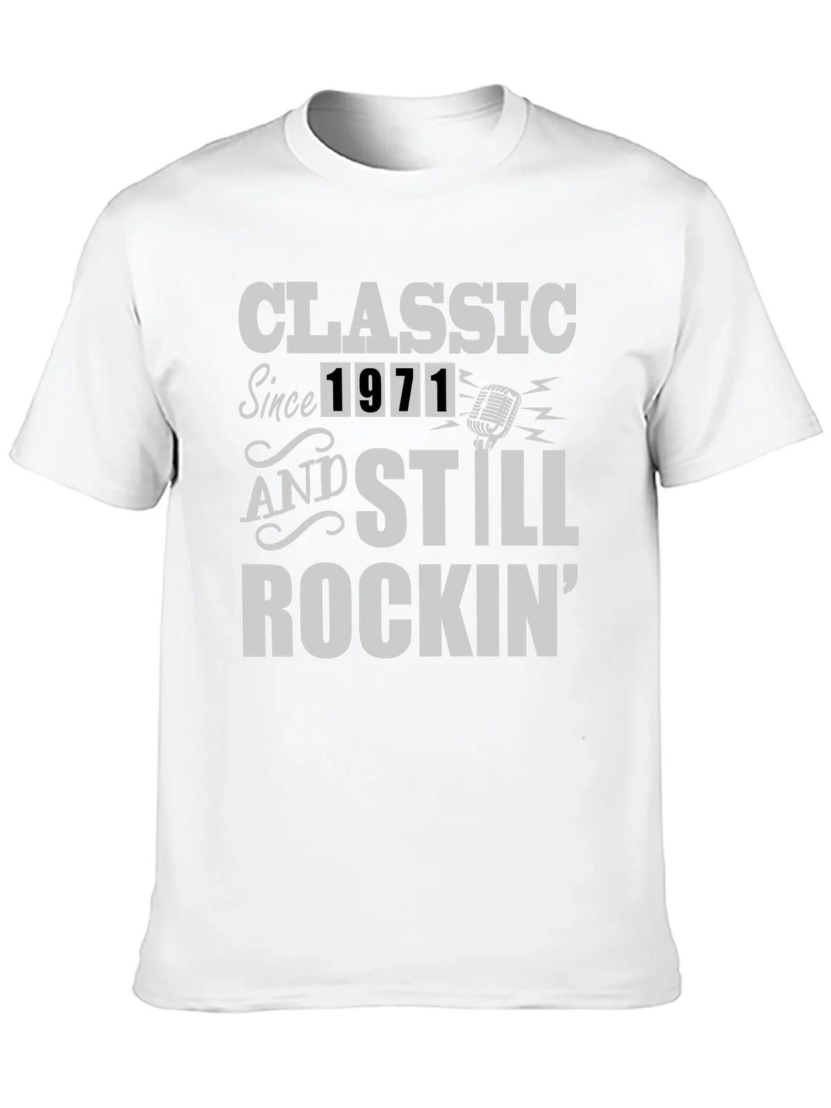 Classic Since 1971 Rockin Black T-Shirt product image 9