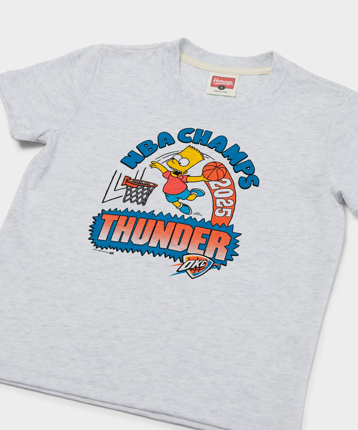 Youth The Simpsons Bart x Thunder 2025 NBA Champs product image 2