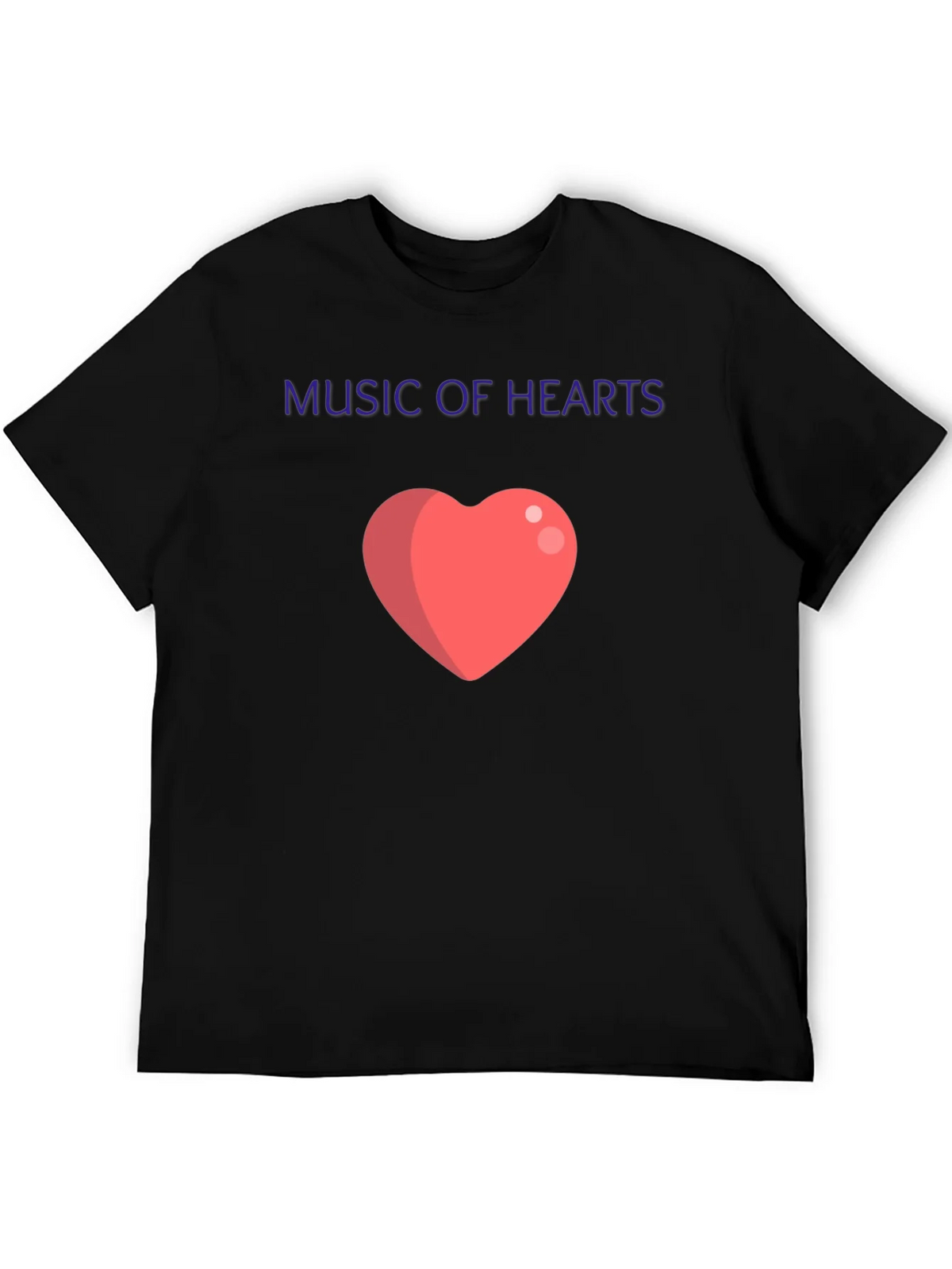 Music of Hearts Black Graphic Tee product image 5