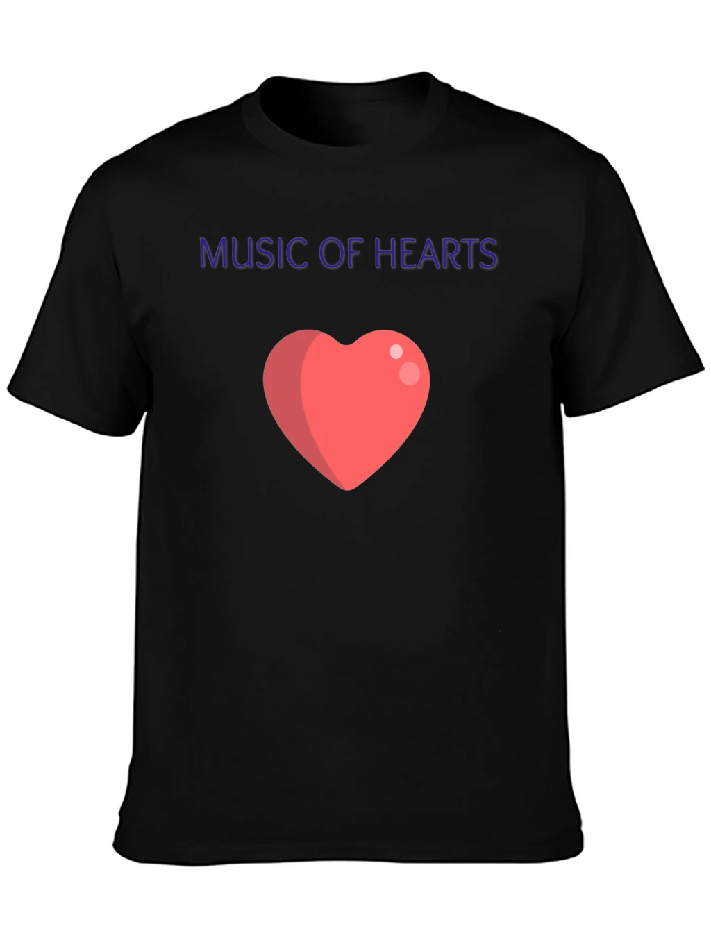 Music of Hearts Black Graphic Tee product image 3