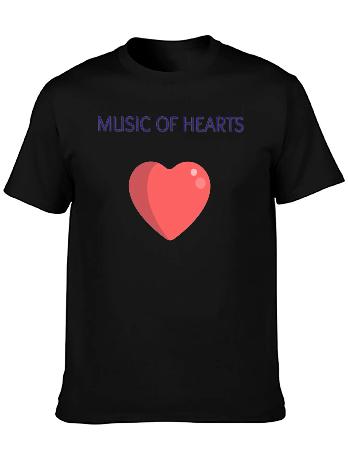 Music of Hearts Black Graphic Tee product image 3