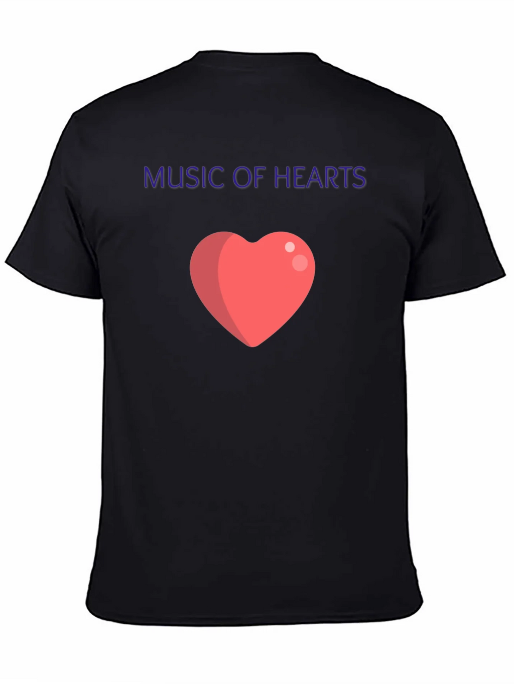 Music of Hearts Black Graphic Tee product image 4