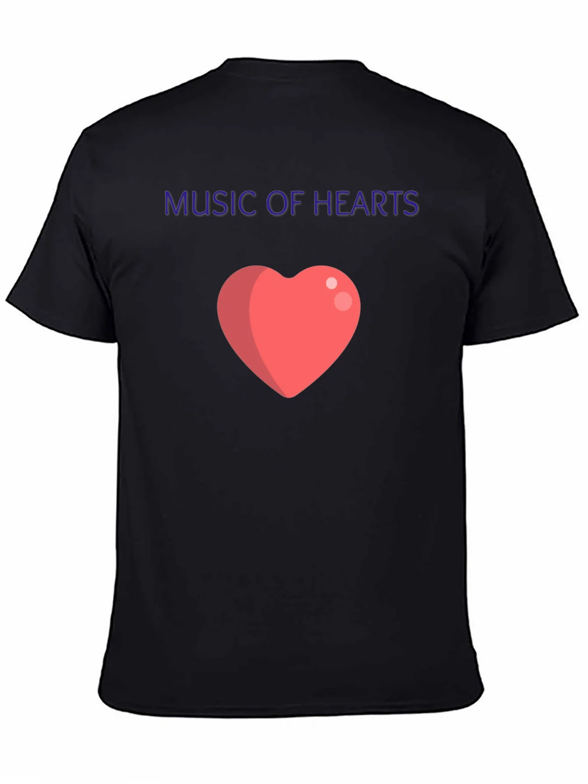 Music of Hearts Black Graphic Tee product image 4