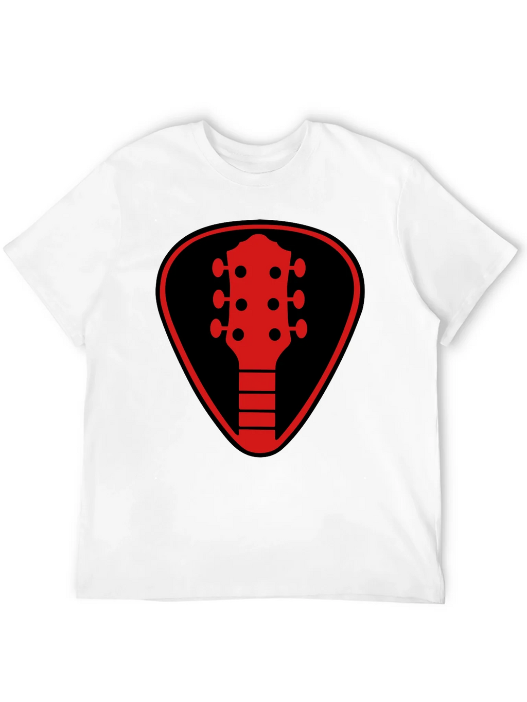 Guitar Pick Headstock Graphic Tee - Black product image 11