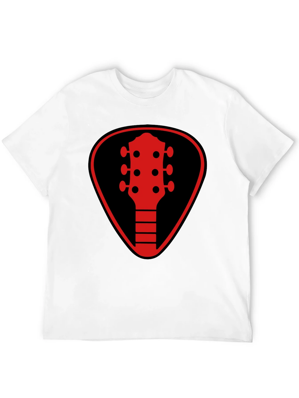 Guitar Pick Headstock Graphic Tee - Black product image 11