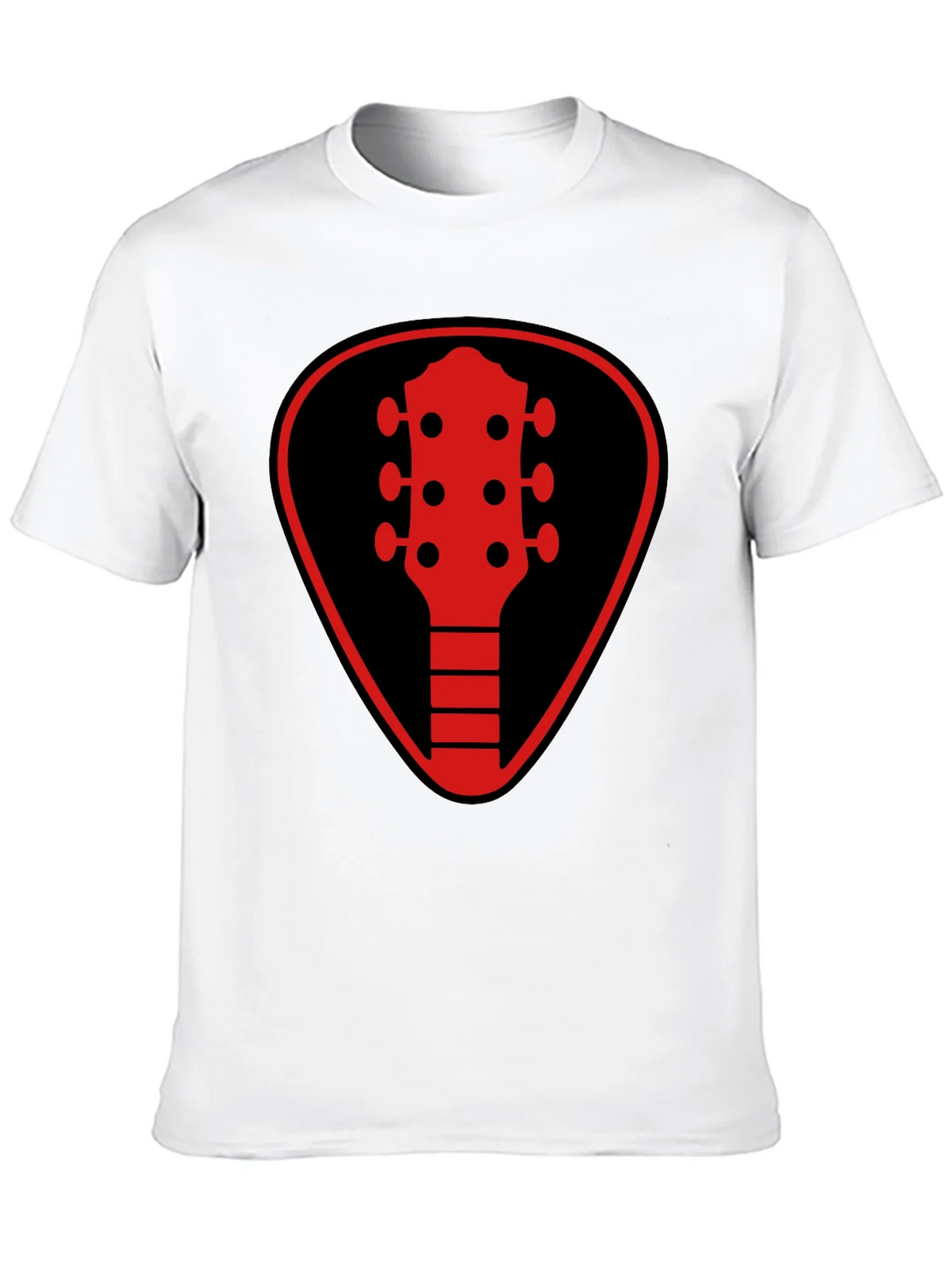 Guitar Pick Headstock Graphic Tee - Black product image 9