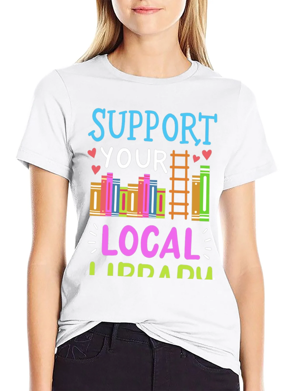 Support Your Local Library T-Shirt product image 8
