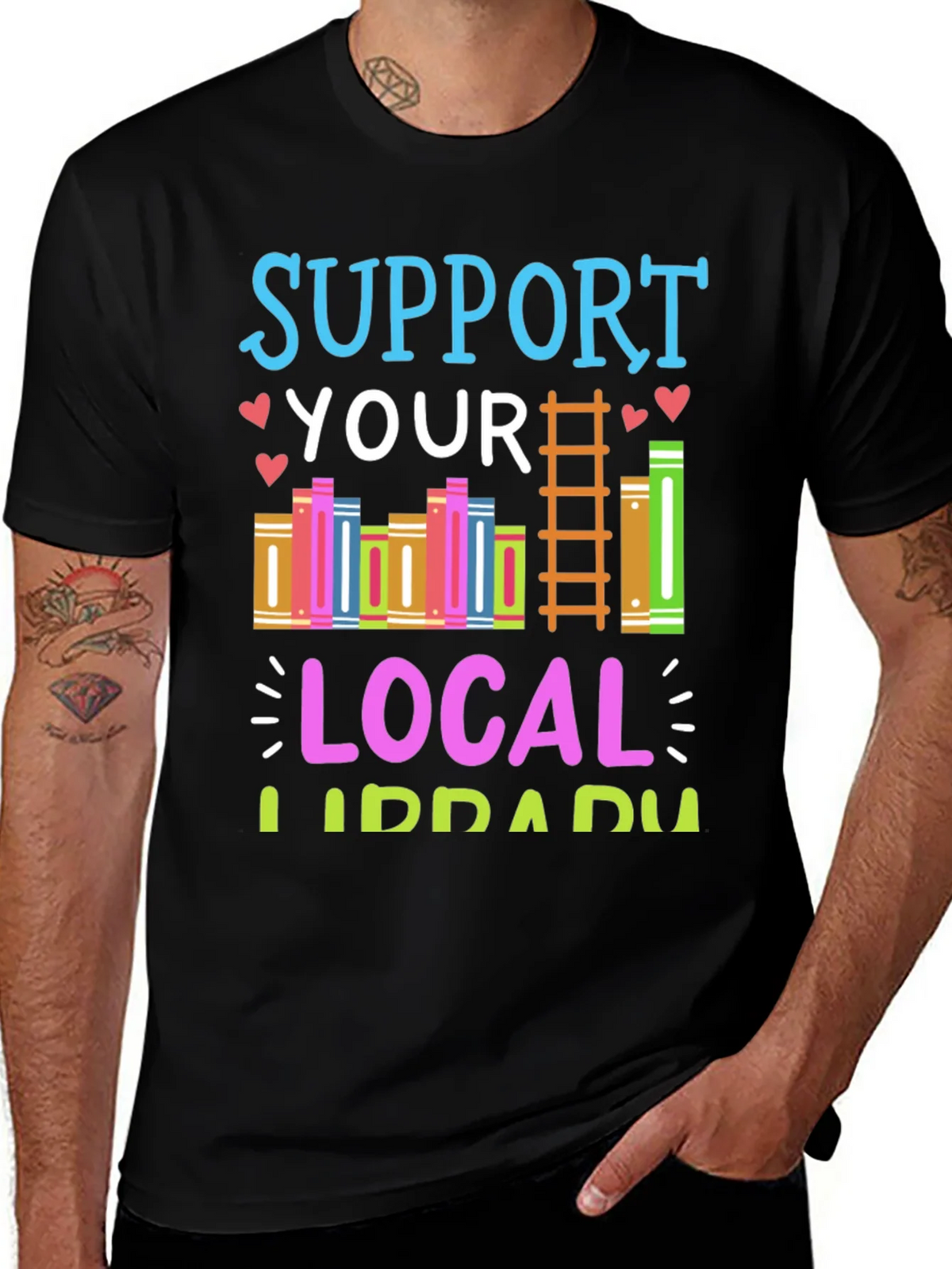 Support Your Local Library T-Shirt product image 1