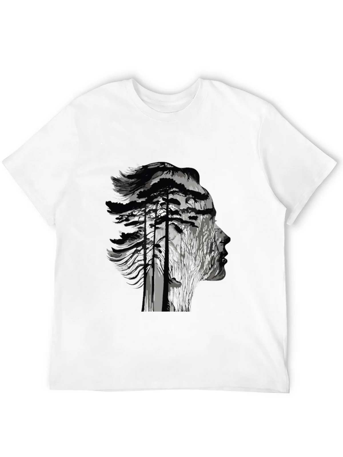 Nature Silhouette Graphic Black T-Shirt product image 11