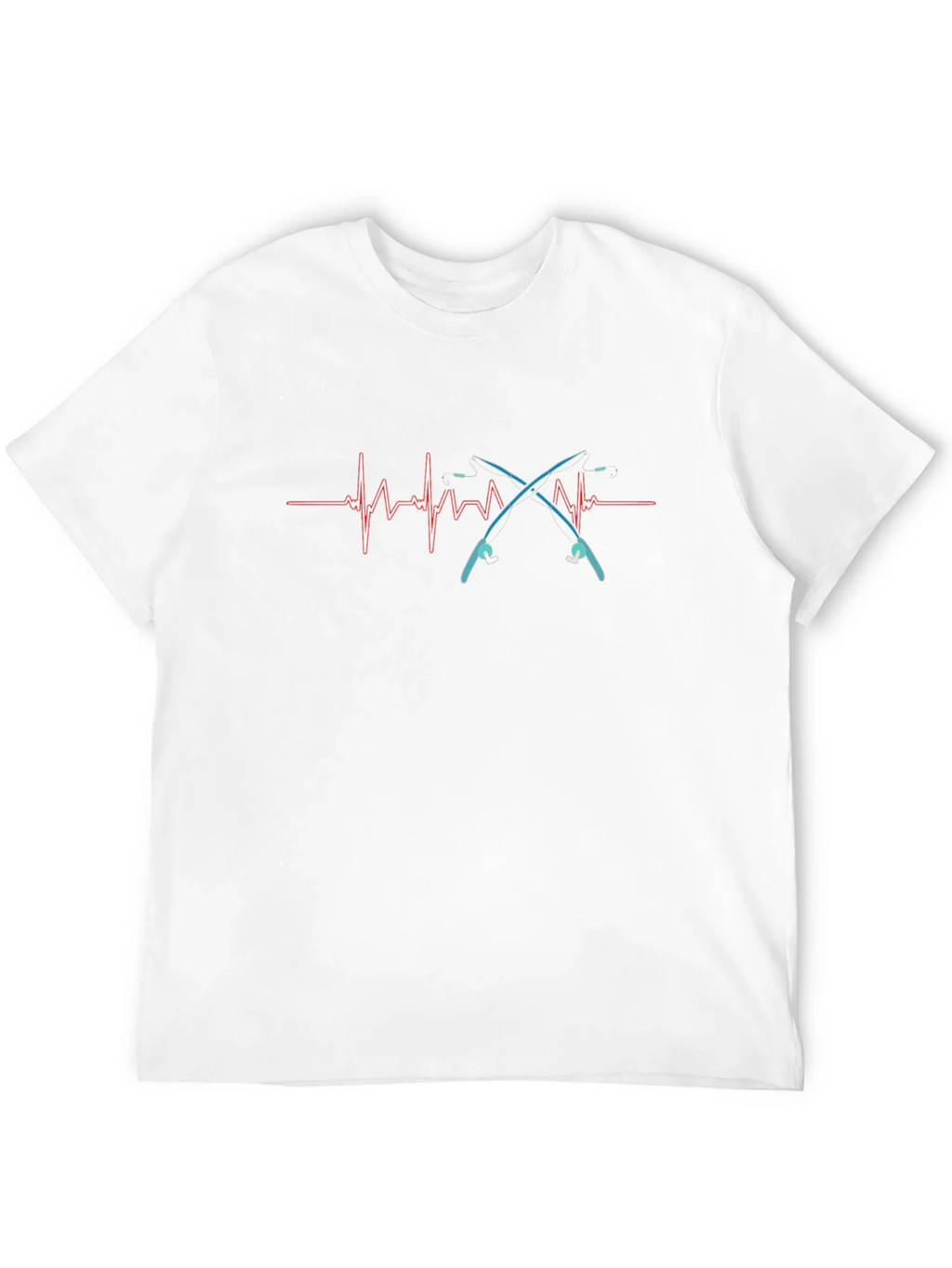 Fishing Heartbeat T-Shirt - Black Cotton Tee product image 11