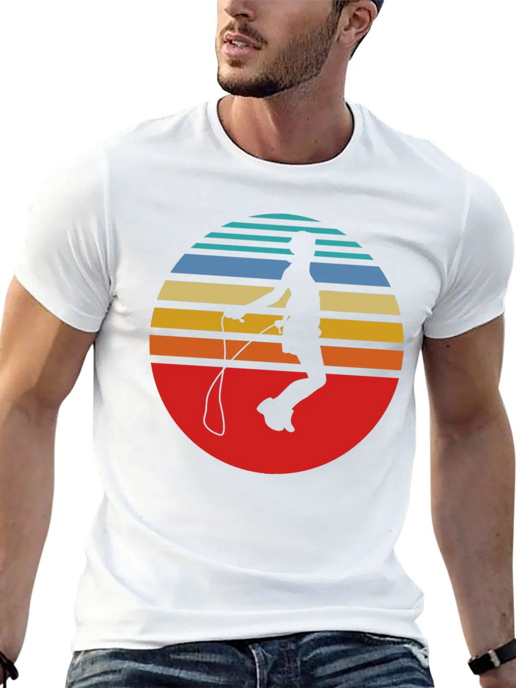 Retro Jumper T-Shirt - Vintage Style Jumping Rope Tee product image 12