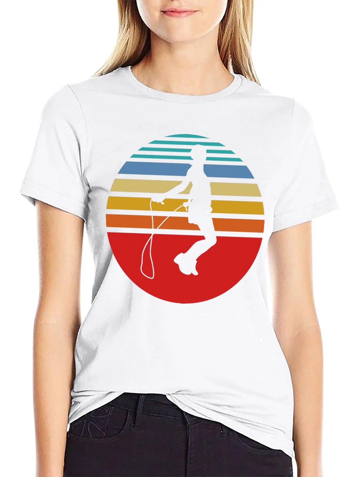 Retro Jumper T-Shirt - Vintage Style Jumping Rope Tee product image 8