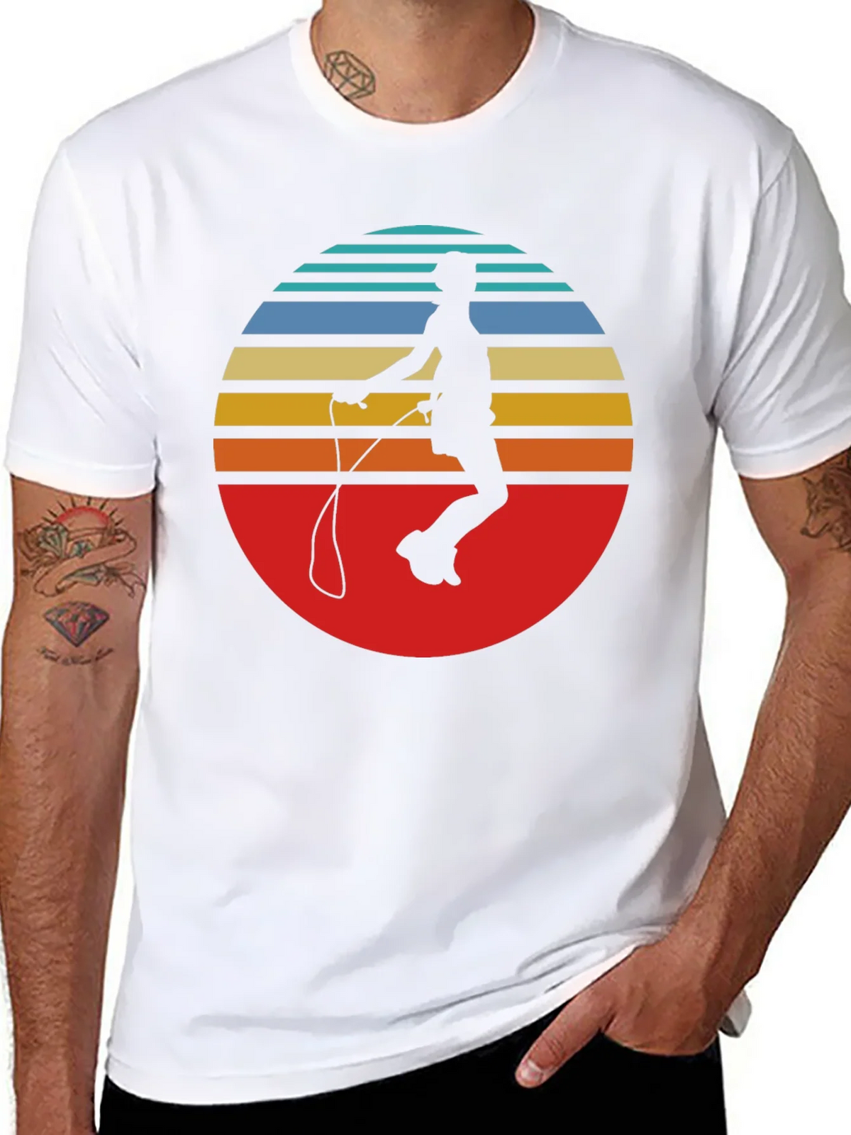 Retro Jumper T-Shirt - Vintage Style Jumping Rope Tee product image 7
