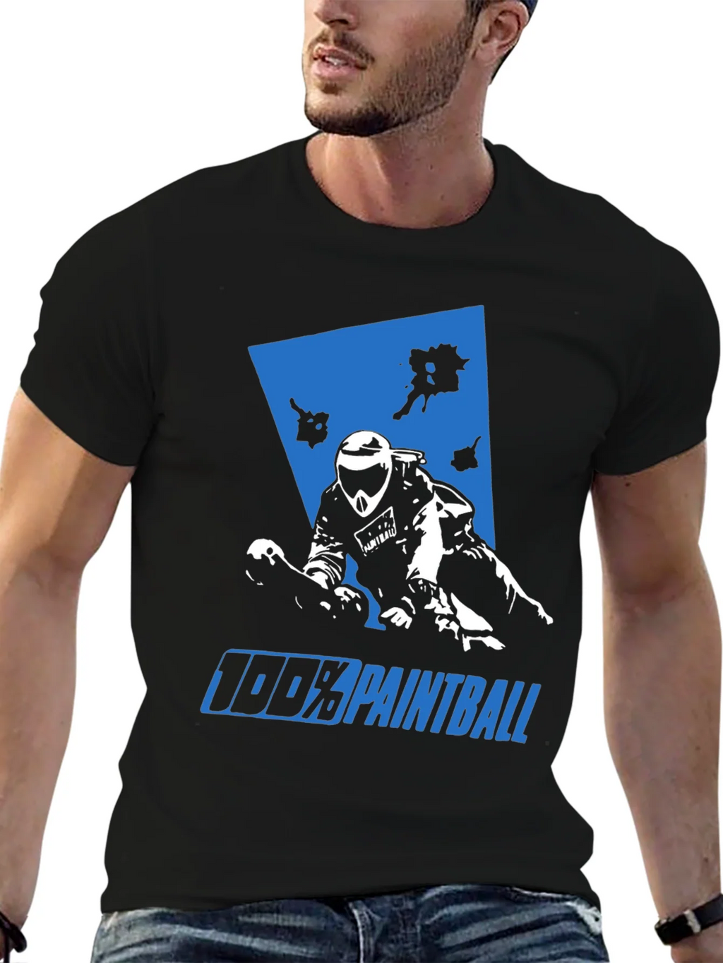100% Paintball Graphic Tee - Black product image 6