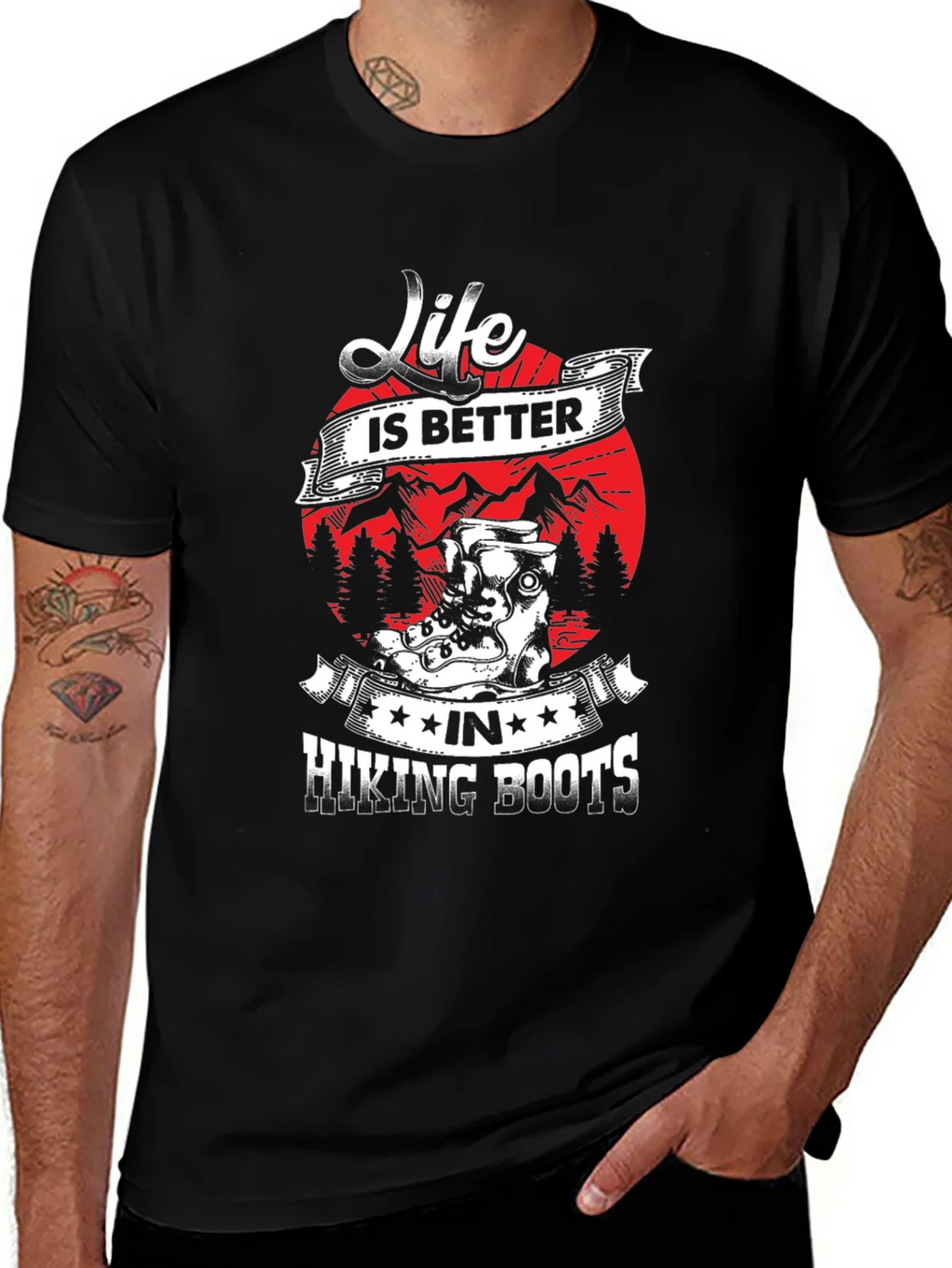 Life is Better Hiking Boots T-Shirt product image 1
