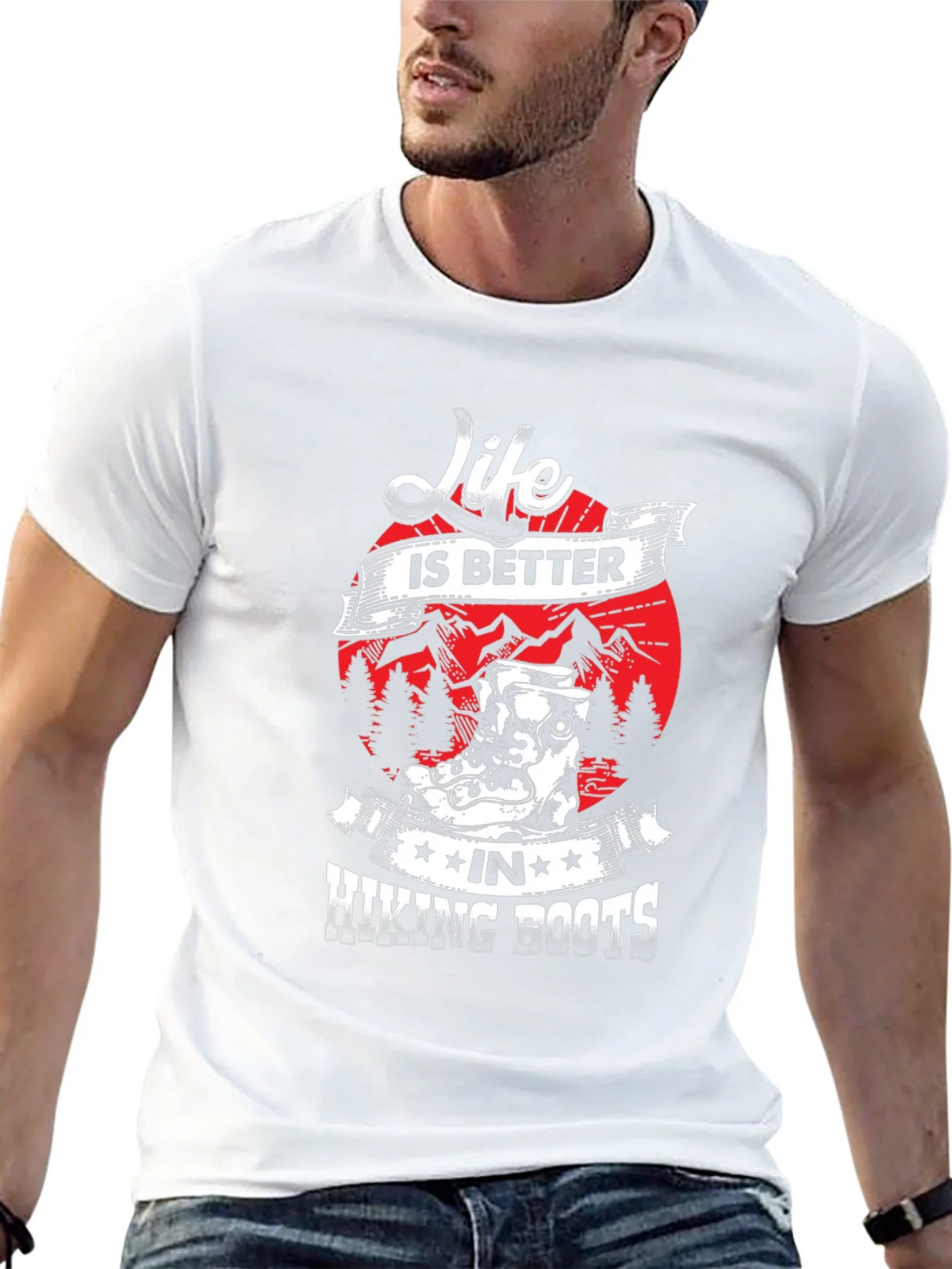 Life is Better Hiking Boots T-Shirt product image 8