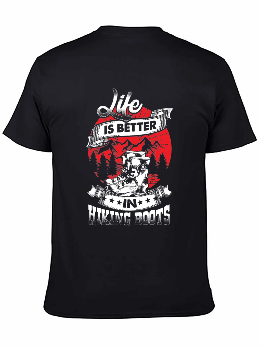 Life is Better Hiking Boots T-Shirt product image 3