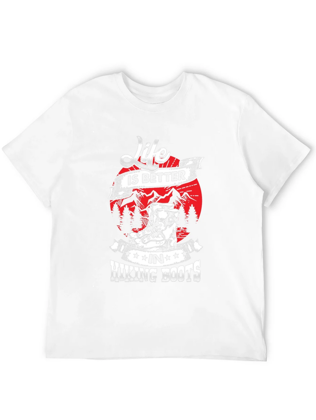 Life is Better Hiking Boots T-Shirt product image 7