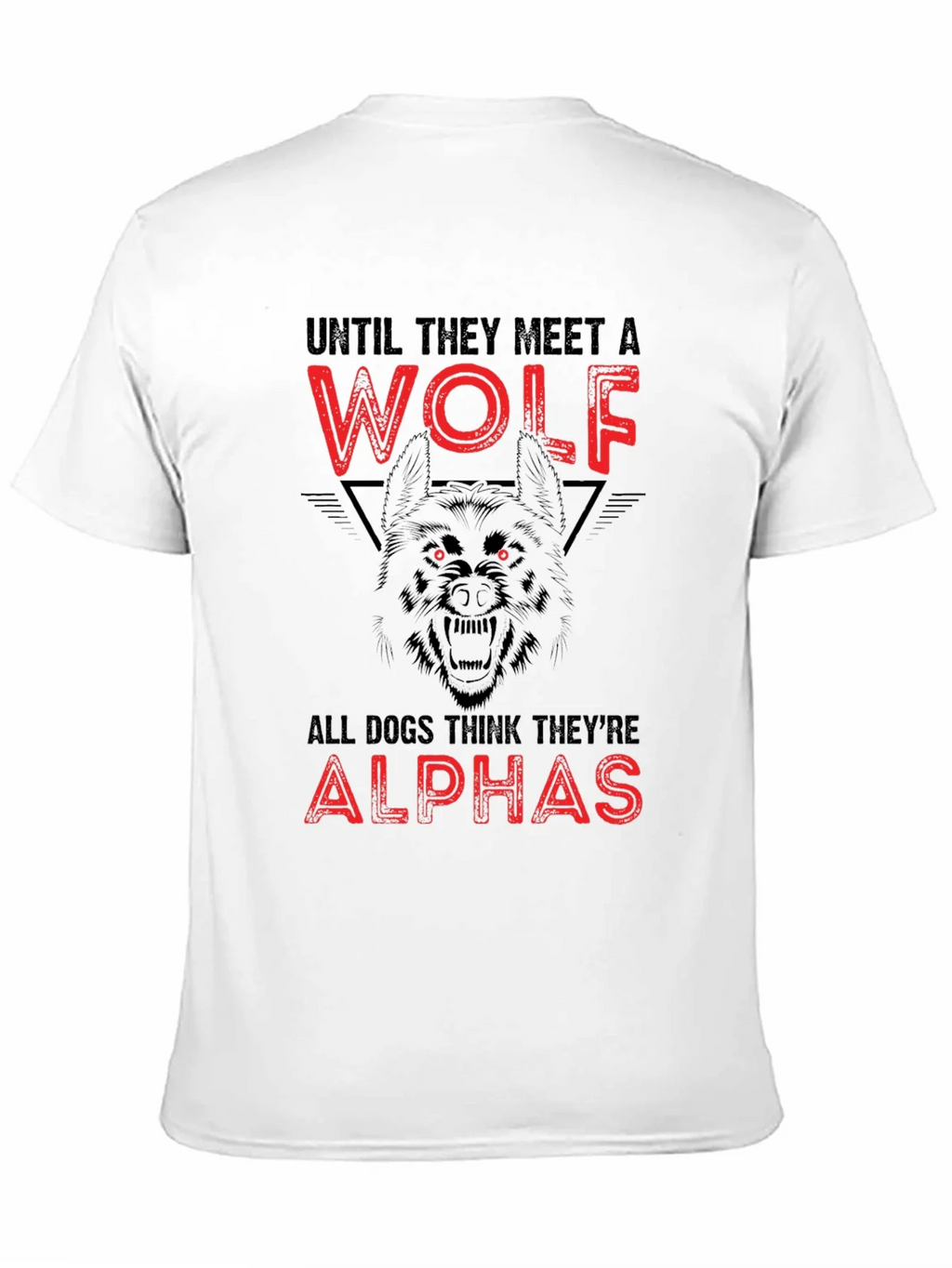 Wolf Graphic Print Crew Neck T-Shirt product image 10