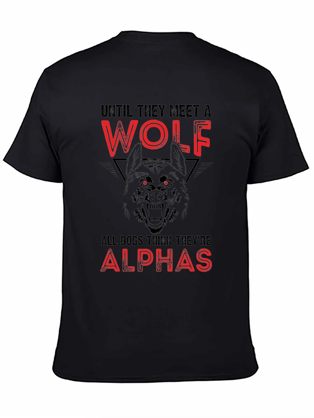 Wolf Graphic Print Crew Neck T-Shirt product image 4