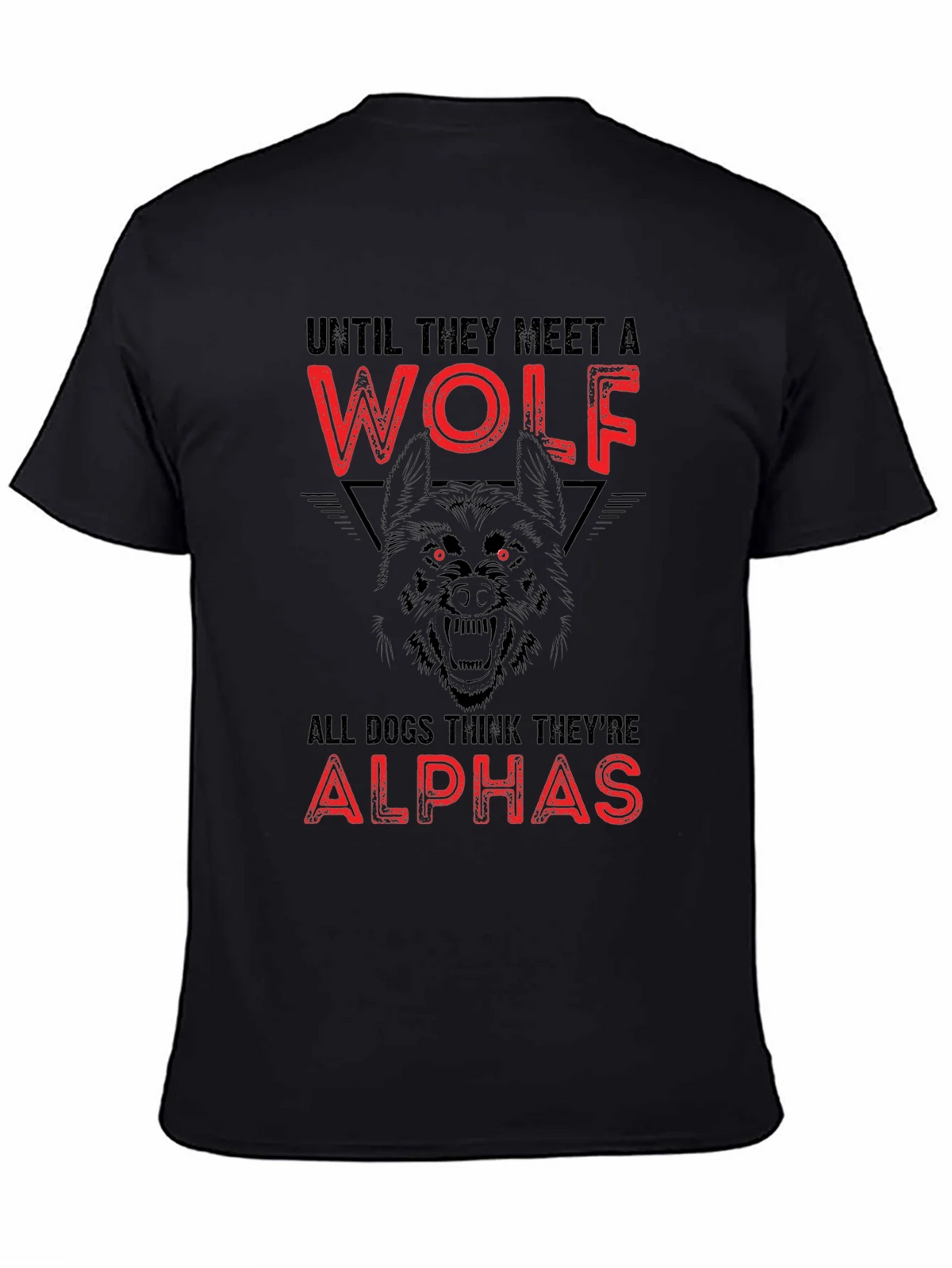 Wolf Graphic Print Crew Neck T-Shirt product image 4
