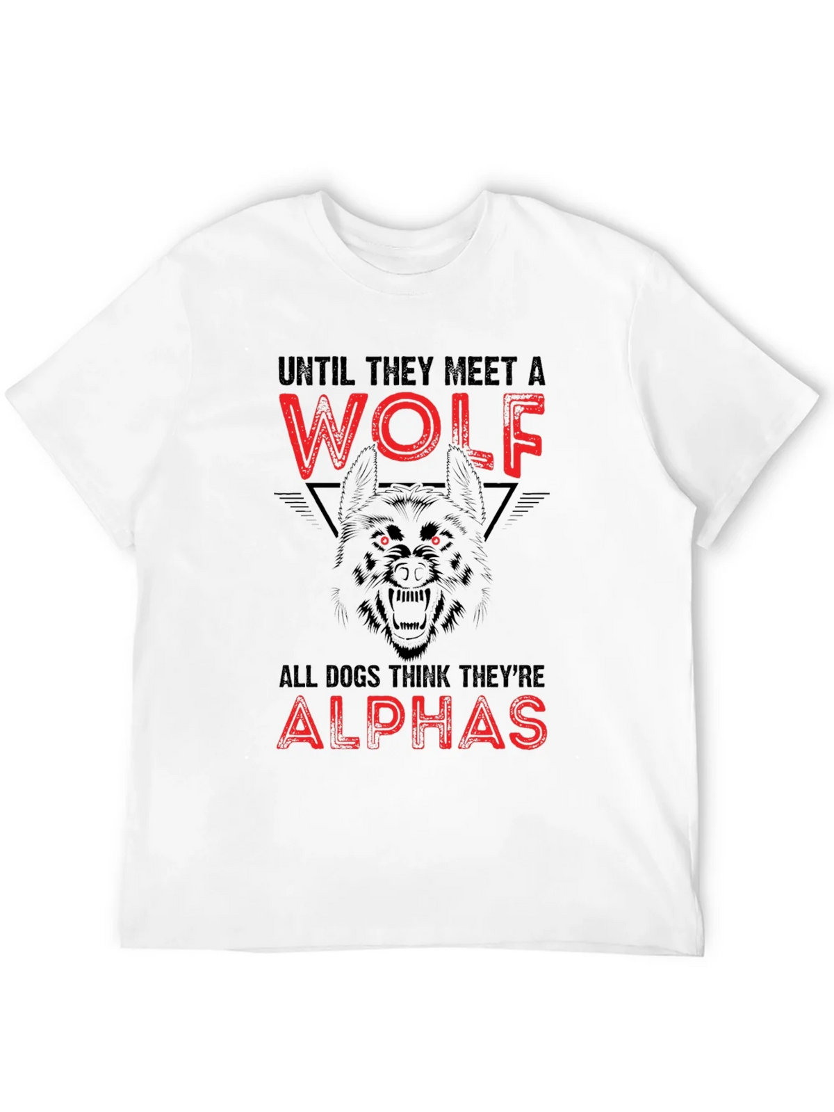 Wolf Graphic Print Crew Neck T-Shirt product image 11