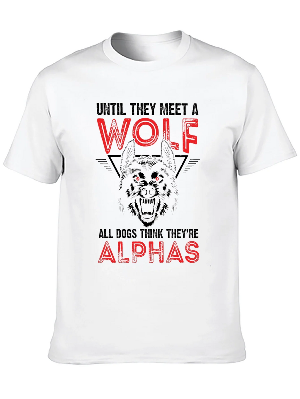 Wolf Graphic Print Crew Neck T-Shirt product image 9